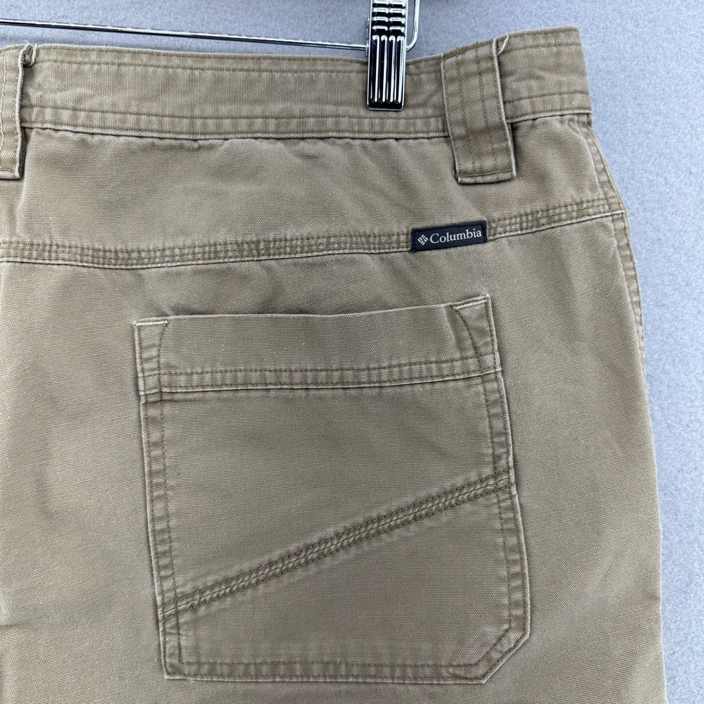 Columbia Mens Utility Khaki Pants 38x30 Relaxed Fit Outdoor Hiking Rugged Gorp